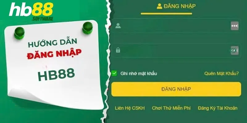 Hướng dẫn đăng nhập HB88 chi tiết cho cược thủ